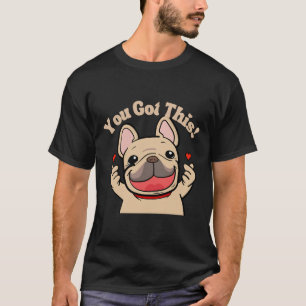 Du Got diesen französischen Bulldoggen mit T-Shirt