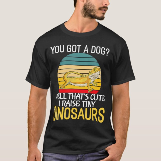 Du got einen Hund, den ich winzige Dinosaurier mit T-Shirt (Vorderseite)