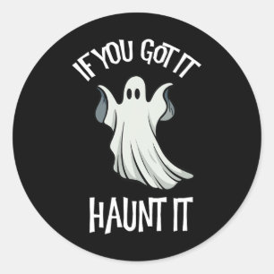 Du Got es hämmern es Halloween Ghost Kostüm Spooky Runder Aufkleber