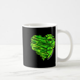 Du Grüner Herz Semikolon Bewusstsein für psychisch Kaffeetasse