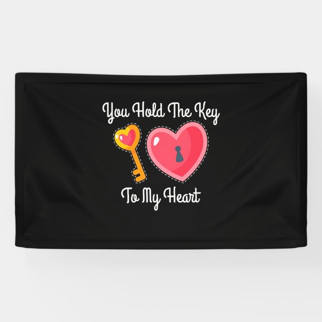 Du hältst den Schlüssel an meinem Herzen Banner (Horizontal)