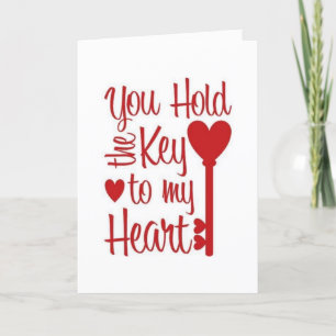 DU HÄLTST DEN SCHLÜSSEL & DU BIST "MEINE PERSON" L KARTE