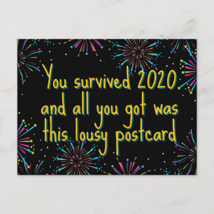 Du hast 2020 lustig überlebt Neujahr Postkarte