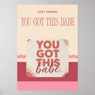 Du hast das Babe für deine Liebe Poster