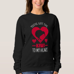 Du hast den Kiwi für mein Herz Wortspiel für einen Sweatshirt