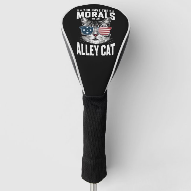 Du hast die Moral eines Witzes mit der Alley Cat Golf Headcover (Vorderseite)