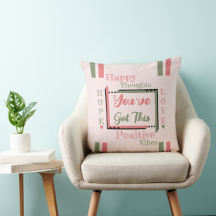 Du hast diese Motivation pinkgrün got Kissen