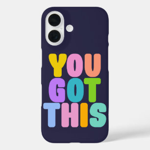 Du hast diese süße farbenfrohe inspirierende Zitat iPhone 16 Hülle
