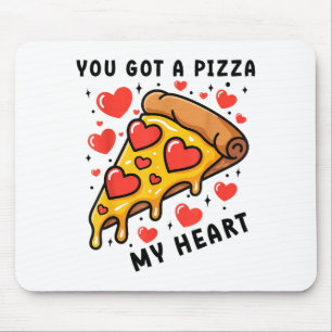 Du hast ein Stück meines Herzens Funny Valentine D Mousepad