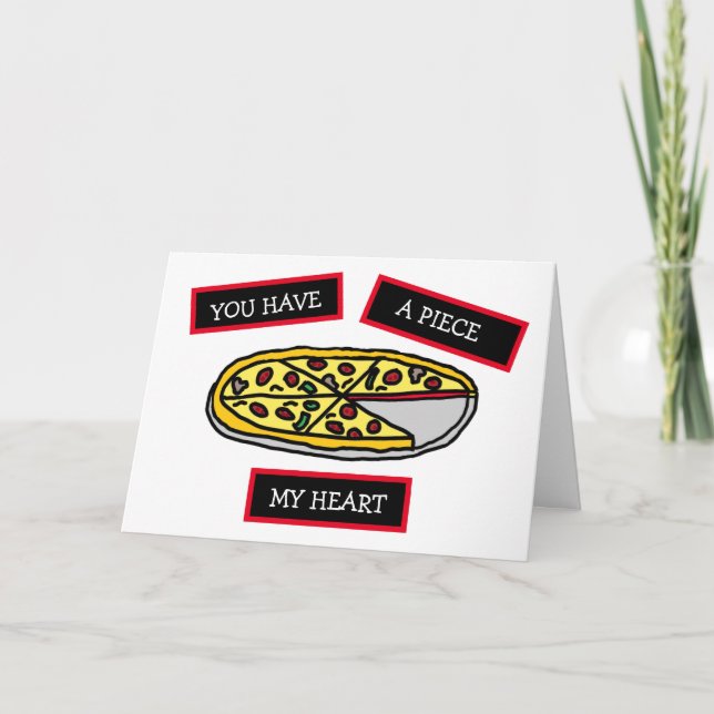 Du hast ein Stück meines Herzens unartig kokett Karte (Vorderseite)