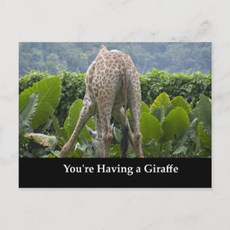 Du hast eine Giraffe! Postkarte