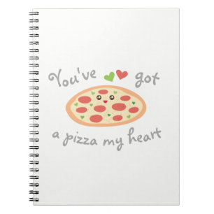 Du hast eine Pizza My Heart Niedlich Funny Liebe P Notizblock