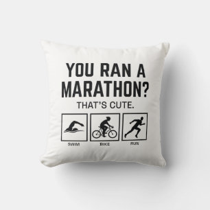 Du hast einen Marathon absolviert Kissen