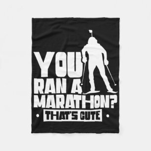 Du hast einen Marathon gemacht, der Niedliche Spor Fleecedecke