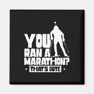 Du hast einen Marathon gemacht, der Niedliche Spor Magnet