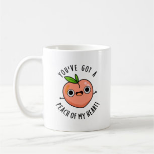 Du hast einen Pfirsich meines herzen Funny Fruit P Kaffeetasse