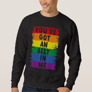 Du hast einen Verbündeten in mir Lgbt Stolz Sweatshirt