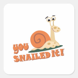 Du hast es gut gemacht geschnitten quadratischer aufkleber