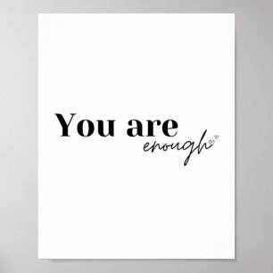 Du hast genug   Affirmation poster