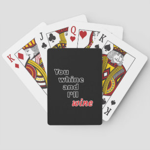 Du hast gewonnen und ich weine spielkarten