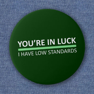 Du hast Glück - St. Patrick's Day Edition Button