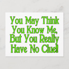 Du hast keinen Klang Postkarte