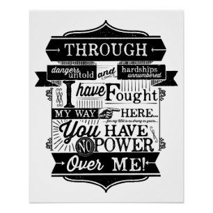 Du hast keinen Power über mir Poster