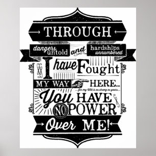 Du hast keinen Power über mir Poster