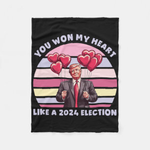 Du hast mein Herz gewonnen wie eine lustige Trump- Fleecedecke