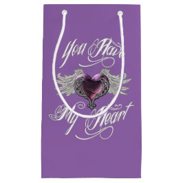 Du hast mein Herz rosa Kleine Geschenktüte