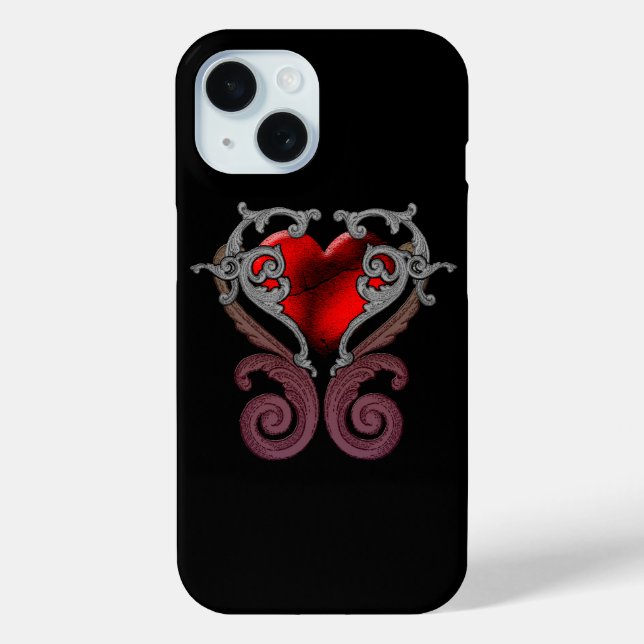 Du hast mein Herz rot Case-Mate iPhone Hülle (Rückseite)