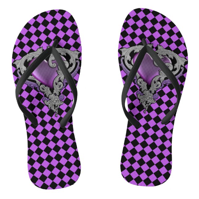 Du hast meine Herzflöten Flip Flops (Fußbett)
