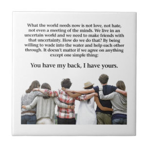 Du hast meinen Rücken, ich habe deinen Fliese