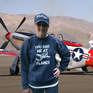 Du hast mich bei Flugzeugen Typography, WW2, Luftf Sweatshirt