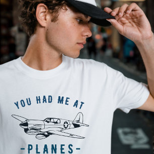Du hast mich bei FLUGZEUGEN überzeugt, P-40 Vintag T-Shirt
