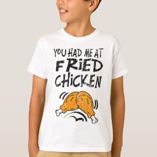 Du hast mich bei Frittiertem Hühnchen Funny Eater T-Shirt