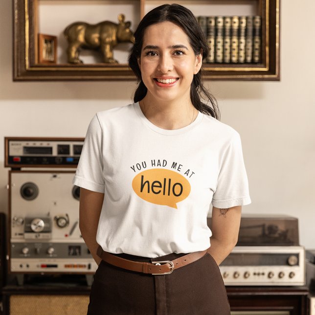 Du hast mich bei hallo gesehen T-Shirt (Von Creator hochgeladen)