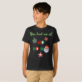 DU HAST MICH BEI HO HO HO HO Ugly Sweater Boy's T T-Shirt