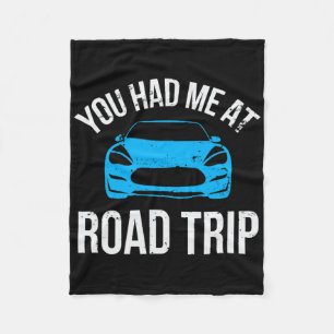 Du hast mich beim Roadtrip RV-Reise Urlaub Auto Ro Fleecedecke