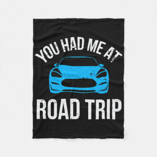 Du hast mich beim Roadtrip RV-Reise Urlaub Auto Ro Fleecedecke
