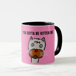 DU HAST MICH GETÖTET, KATZE-Kaffee-Umarmungen. Tasse