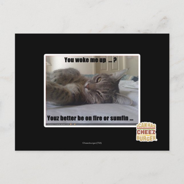 Du hast mich geweckt postkarte (Vorderseite)