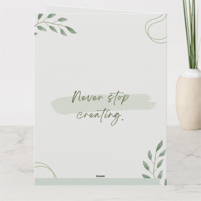 Du hast mich Inspiriert | Wöchentlicher Organisato Karte (Rückseite)