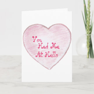 Du hast mich von Hallo an Paper Heart Feiertagskarte
