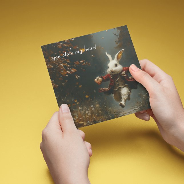 Du hast mir das Herz gestohlen, das Herz-Dieb-Hase Einladung (Von Creator hochgeladen)