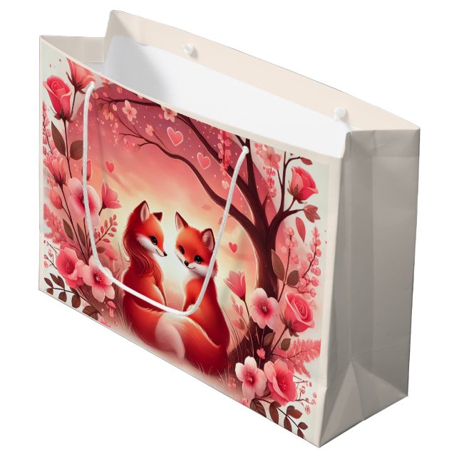 Du hast mir das Herz gestohlen Große Geschenktüte (Vorderseite Schrägansicht)