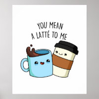 Du hast mir eine Latte zum sonnigen Kaffeepause Ge