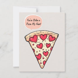 Du hast mir eine Pizza gestohlen Feiertagskarte