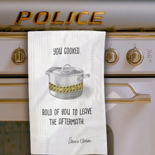 Du hast Personalisiert gekocht Geschirrtuch (Von Creator hochgeladen)