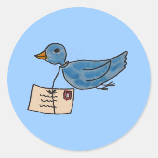 Du hast Post got Runder Aufkleber